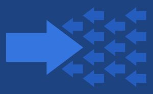 Blue arrows on a blue background.