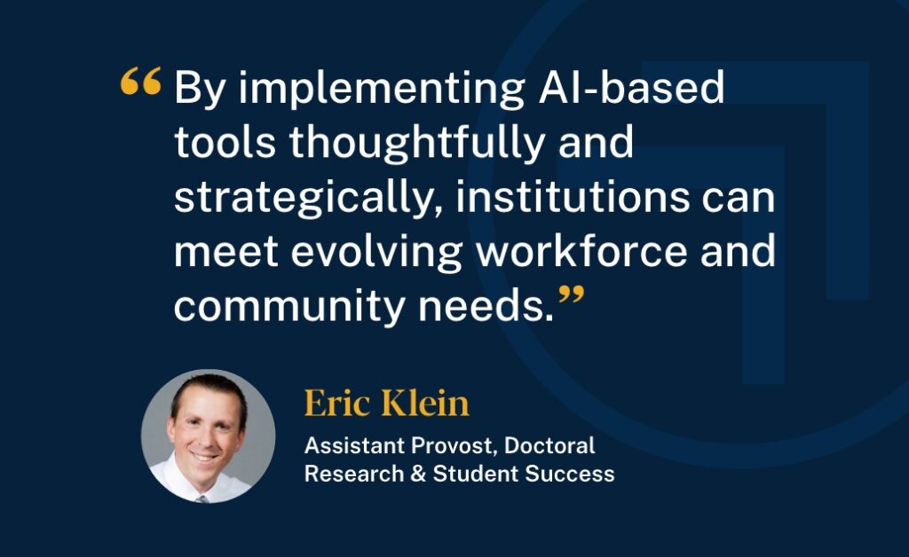 Image of Dr. Eric Klein, ACE Assistant Provost of Doctoral Research and Student Success